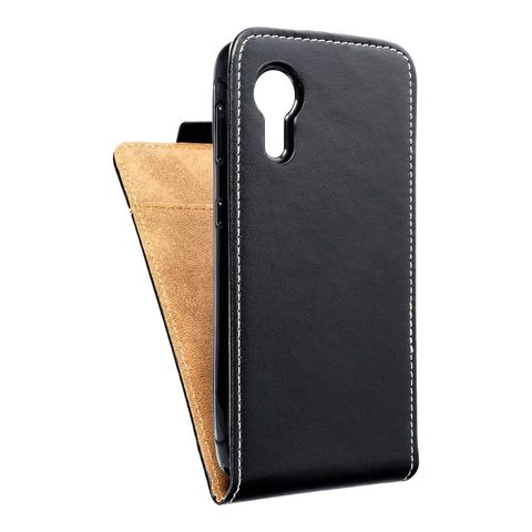 Pouzdro / obal na Samsung Galaxy Xcover 5 černé flipové Forcell Flip Case Slim Flexi Fresh