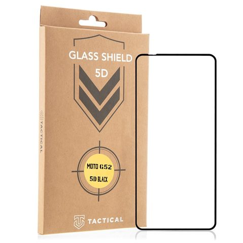 Tactical Glass Shield 5D üveg a Motorola G52 fekete készülékhez