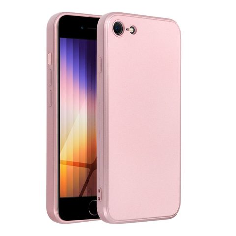 Obal / kryt pre Apple iPhone 7 / 8 / SE 2020 / SE 2022 ružové Forcell Metallic