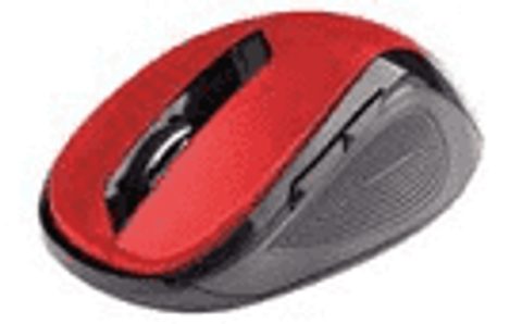 Myš C-TECH WLM-02 bezdrôtová, 6-tlačidlová, čierno-červená
