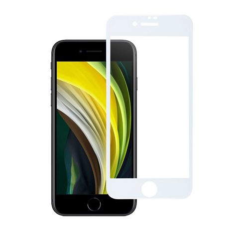 Tvrdené / ochranné sklo Apple iPhone 7 / 8 / SE 2020 biele - Blue Star 5D