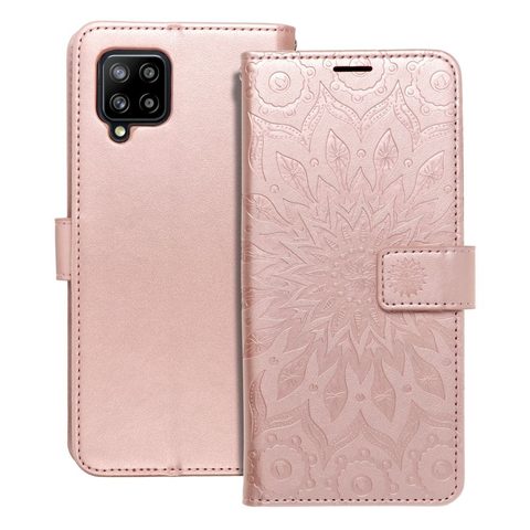 Pouzdro / obal na Samsung Galaxy A42 5G mandala rose gold - knížkové Forcell MEZZO Book