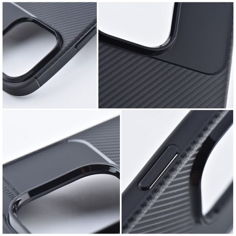 Obal / kryt na Apple iPhone XR čierne - Forcell CARBON