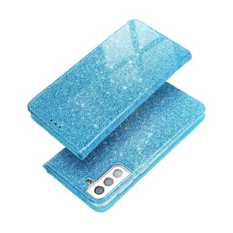 Pouzdro / obal na Samsung Galaxy A21s světle modré, knížkové- SHINING Book