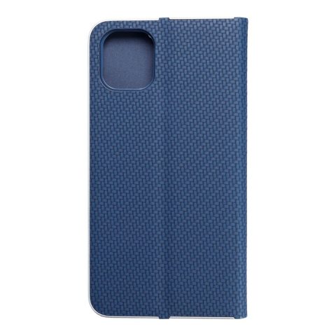 Puzdro / obal pre Apple iPhone 11 2019 (6,1") modré - kniha Luna Carbon