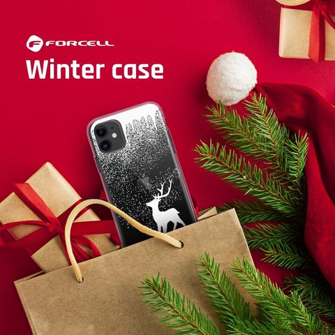 Obal / kryt na Samsung Galaxy A42 5G transparentní - FORCELL Winter