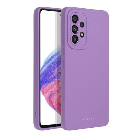 Obal / kryt na Samsung Galaxy A53 5G fialový - Roar Round Corner Magnetic Flip Case