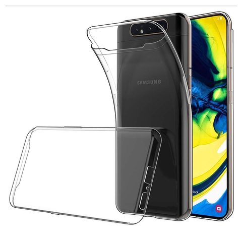 Fedél / borító Samsung Galaxy A80 átlátszó - Hátsó tok Ultra Slim 0.5mm