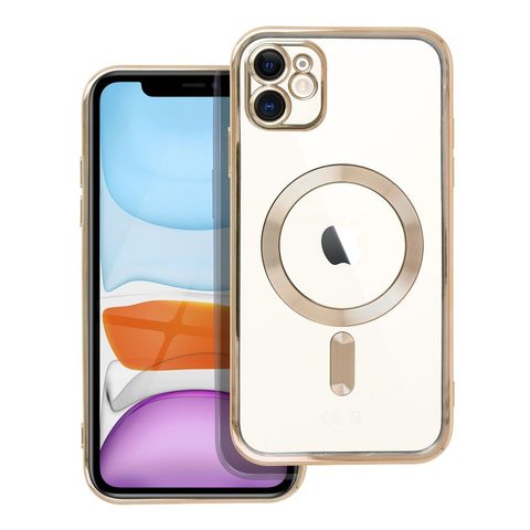 Obal / kryt na Apple iPhone 11 zlatý - Electro Mag