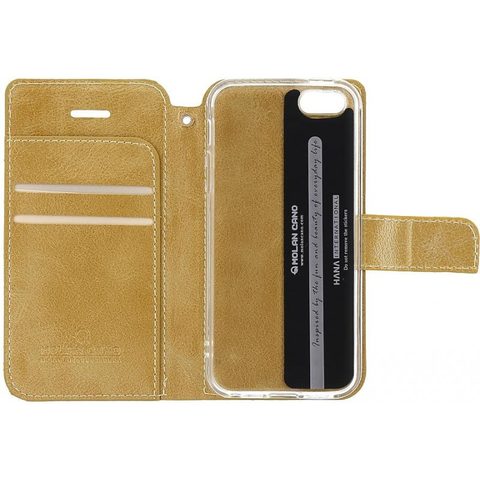Puzdro / obal pre Apple iPhone X zlaté - kniha Molan Cano Issue