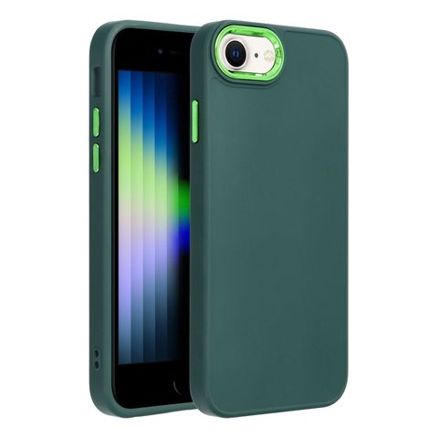 Obal / kryt na Apple iPhone 7 / 8 / SE 2020 / SE 2022 Frame case - zelený