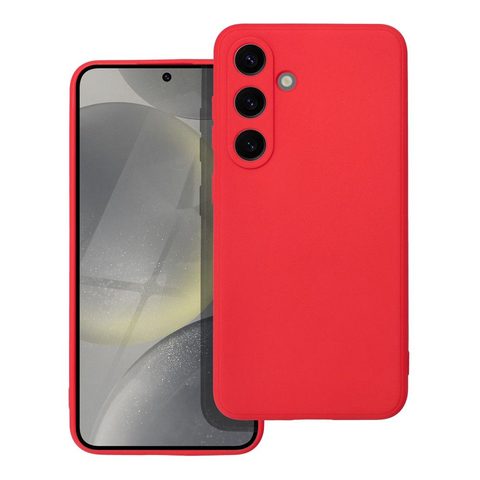 Obal / kryt na Samsung Galaxy S24 červený - SOFT