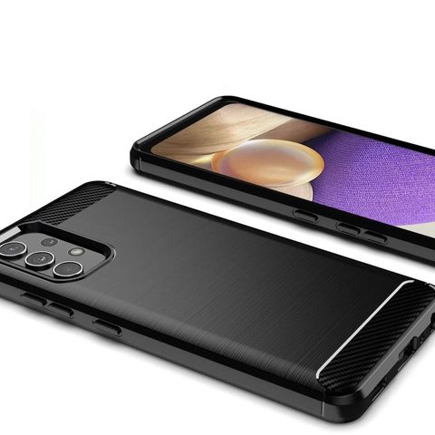 Borító / Cover for Samsung Galaxy A32 5G fekete - Carbon Case