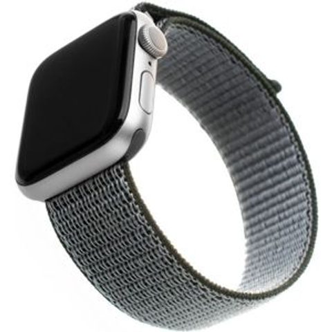 Nylon szíj FIXED szíj Apple Watch 42mm / 44mm-es olívazöld színű órához