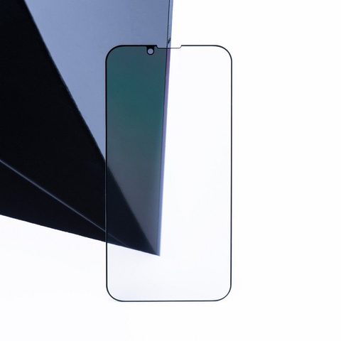 Edzett / védőüveg Apple iPhone X Adatvédelem fekete - 5D teljes tapadású