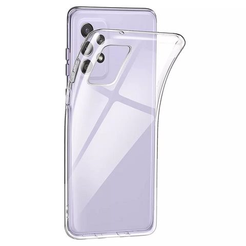 Fedél / borító Samsung Galaxy A72 átlátszó - CLEAR tok 2mm BOX