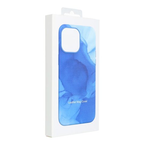 Obal / kryt na Apple iPhone 12 Pro Max modré - Leather Mag