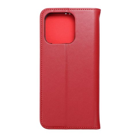 Pouzdro / obal na Xiaomi Redmi 12C červené - knížkové Leather SMART PRO