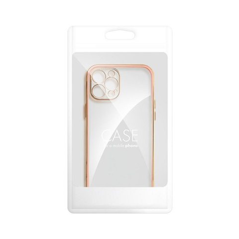 Obal / kryt pre Apple iPhone 12 Pro Max ružové / priehľadné - Forcell Lux
