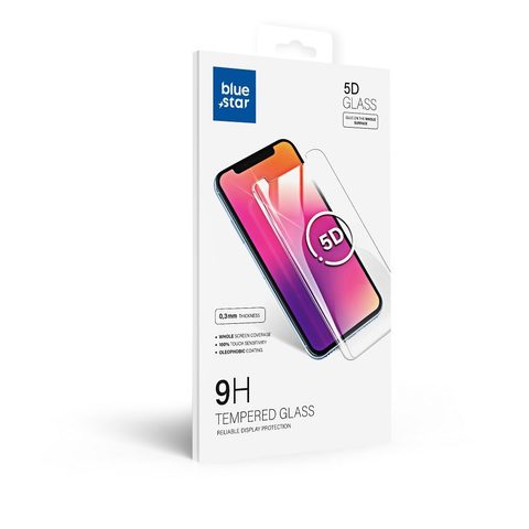 Edzett / védő üveg Xiaomi 12/12X fekete 5D - Blue Star