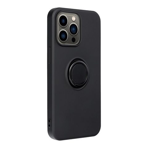 Obal / kryt na Apple iPhone 13 Pro černý - Siliocone Ring Case