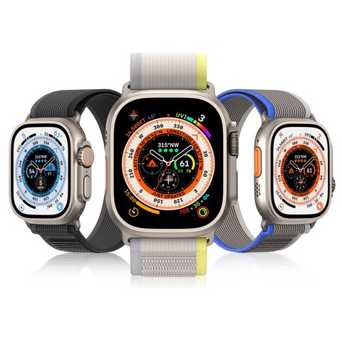 Řemínek na Apple Watch 42/44/45/49mm šedý - DUX DUCIS YJ