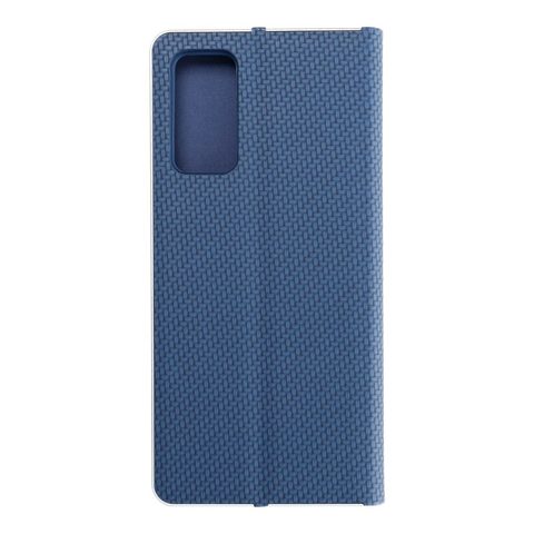 Puzdro / obal na Samsung Galaxy S20 FE / S20 FE 5G modré - kniha Forcell LUNA Carbon