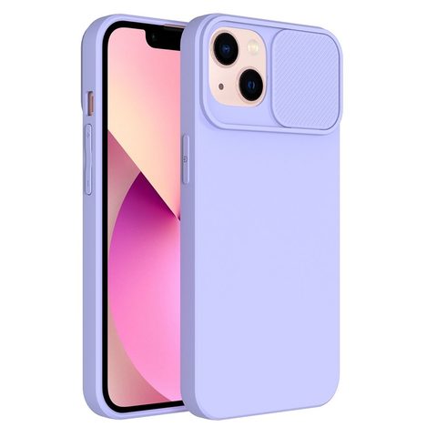Obal / kryt na Apple iPhone 13 Pro Max fialový - SLIDE Case