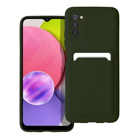 Puzdro / obal pre Samsung Galaxy A03S zelený - Forcell CARD Case