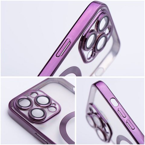 Obal / kryt na Apple iPhone 12 fialové - Electro Mag Cover