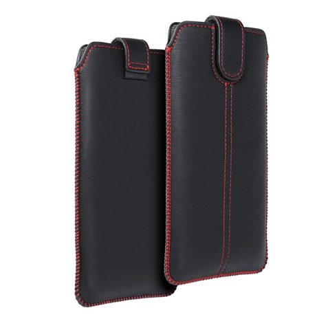 Pouzdro / obal na Samsung Galaxy Note / Note 2 / Note 3 černé - zasouvací Forcell Pocket Case Ultra Slim