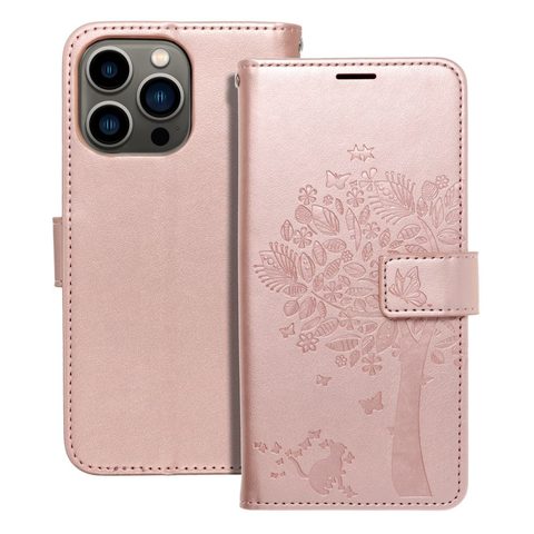 Puzdro / obal pre Apple iPhone 13 Pro old pink tree - kniha Forcell MEZZO