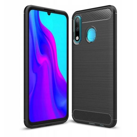 Csomagolás / borító Huawei P30 Lite fekete - Forcell CARBON