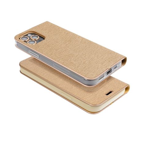 Pouzdro / obal Samsung Galaxy A52 5G / A52 LTE / A52S zlatý - Forcell Luna Book