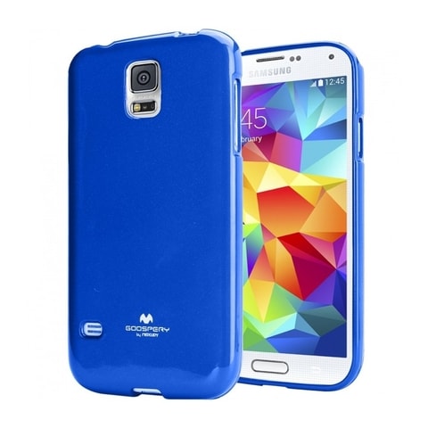 Obal / kryt pre Samsung Galaxy S5 tmavomodrý - Jelly Case