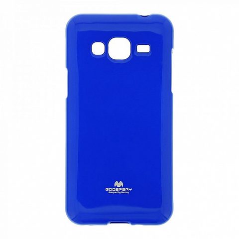 Obal / kryt pre Samsung Galaxy J1 modrý - JELLY