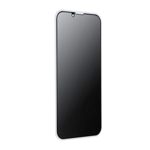 Tvrdené / ochranné sklo Apple iPhone XR / 11 čierne (súkromie) - 5D plne priľnavé