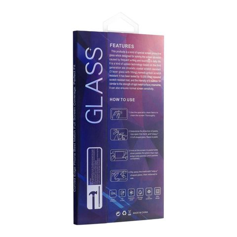 Edzett / védőüveg Samsung Galaxy S9 (tokbarát) fekete - MG 5D full adhesive