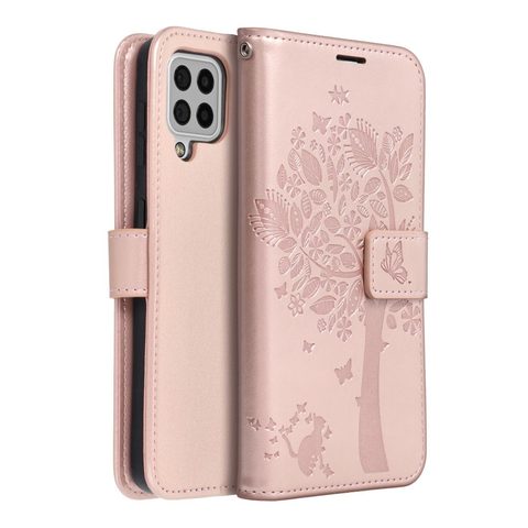 Pouzdro / obal na Samsung Galaxy A42 5G tree rose gold - knížkové Forcell MEZZO Book