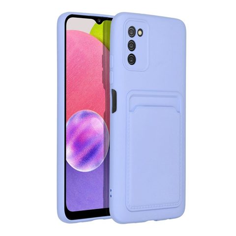 Obal / kryt na Samsung Galaxy A03S fialová - Forcell CARD Case
