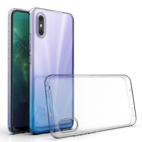 Obal / kryt na Xiaomi Redmi 9A transparent - Back Case Ultra Slim 0,5mm