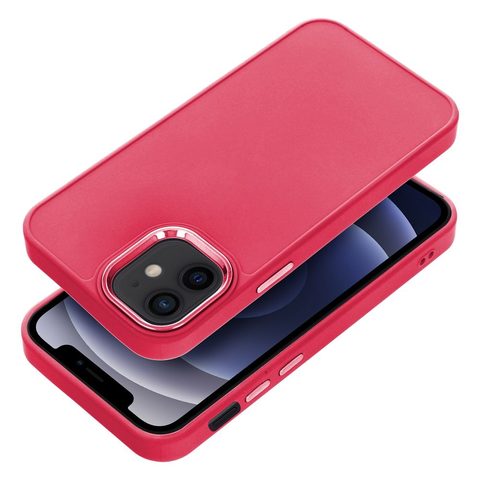 Obal / kryt na Apple iPhone 12 mini červené - Rámové puzdro