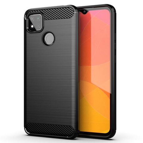 Fedél / borító Xiaomi Redmi 9C fekete - Forcell Carbon