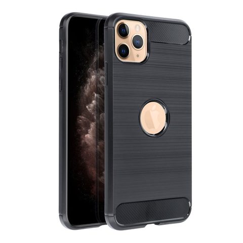 Obal / kryt na Apple iPhone 11 Pro Max černý - Forcell CARBON