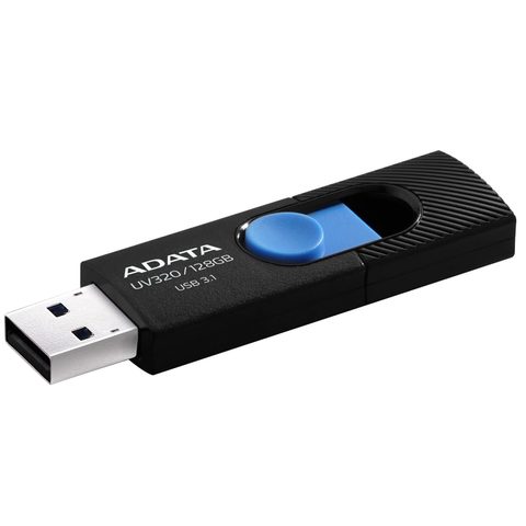 ADATA UV320 USB 3.2 128 GB-os flash meghajtó - Fekete