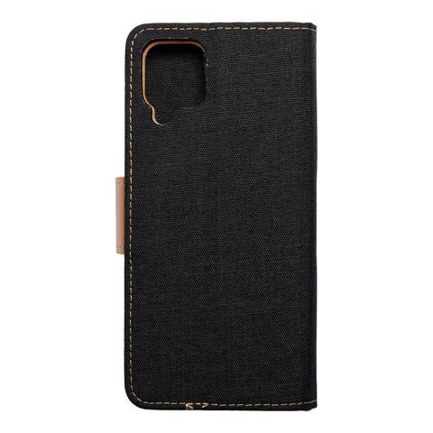 Pouzdro / obal na Samsung Galaxy A12 černé - knížkové Canvas Book case