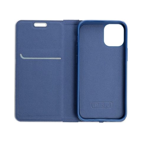 Puzdro / obal pre Samsung Galaxy S22 modrý - kniha Forcell Luna Book Carbon