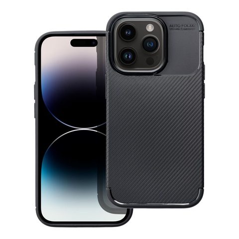 Obal / kryt na Apple iPhone 14 PRO černý - CARBON Premium