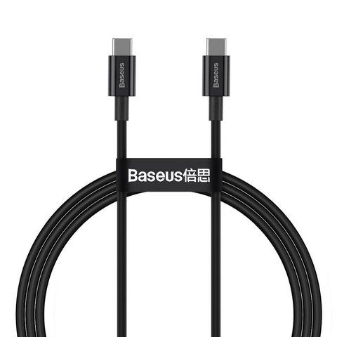 Kabel Typ C na Typ C PD100W 1 metr černý - BASEUS