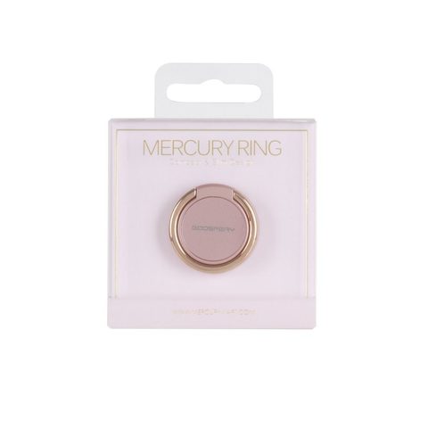 Držák na telefon / prsten černo stříbrný - Mercury Ring